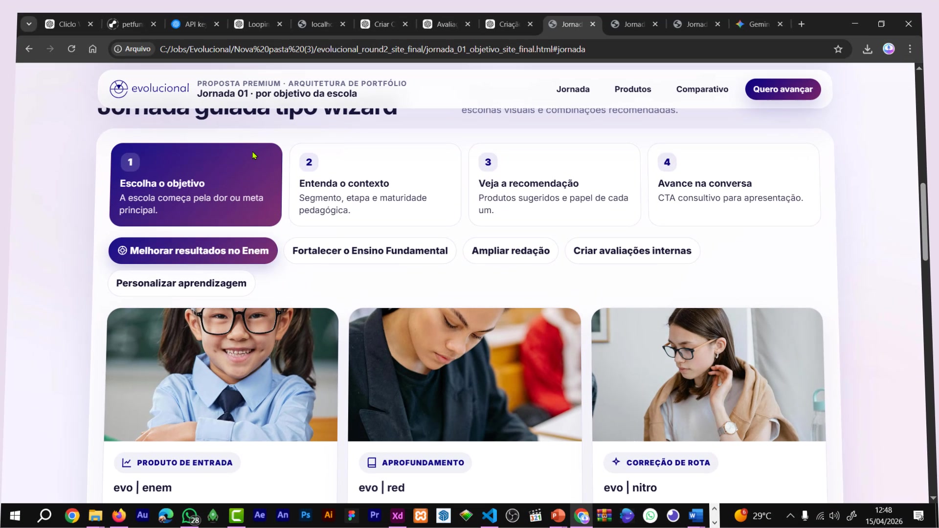 EVO — experiência digital